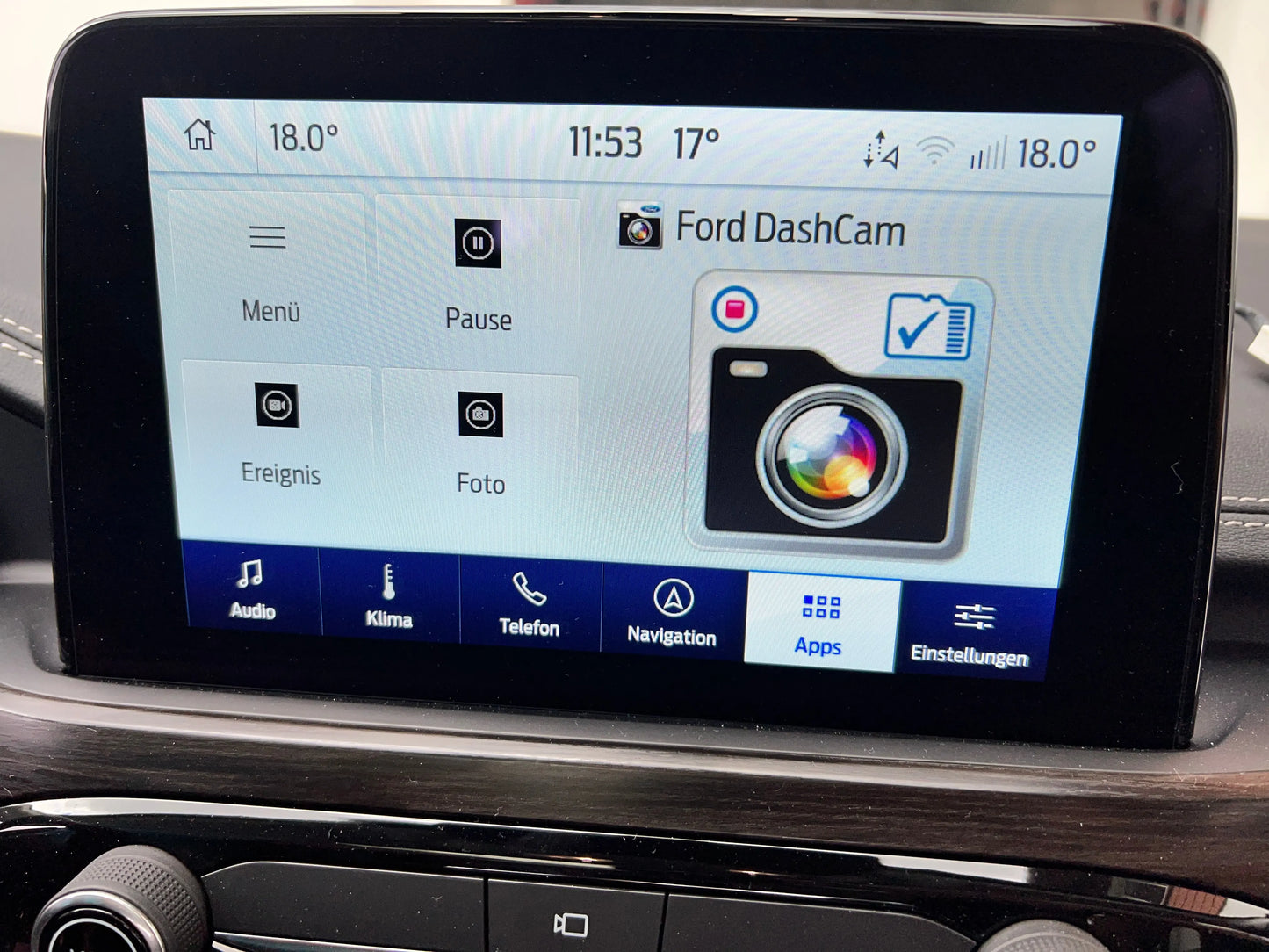 Ford DASH CAM MIT FULL HD Sync 3 / 4